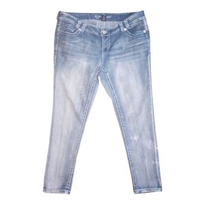 Women's Ariya Bleach washed Straight Leg jeans Size 16